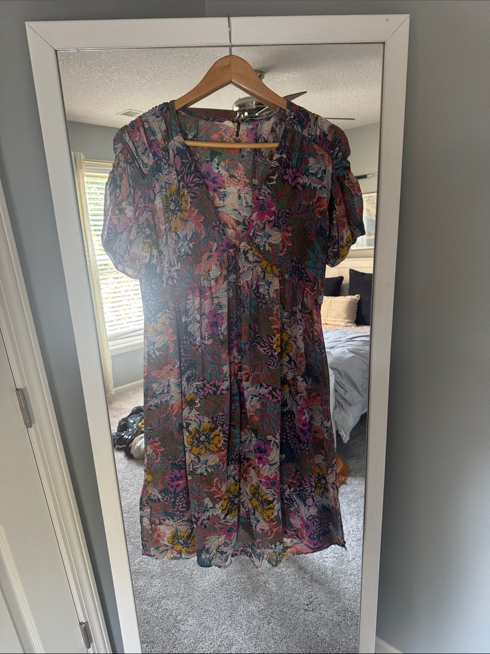 Anthropologie sheer dress